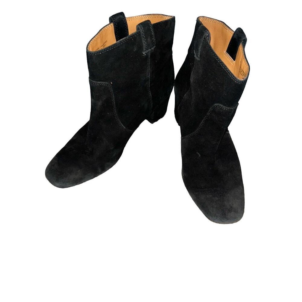 Bettye Muller Womens Meade Black Suede Ankle Boots Size 8M